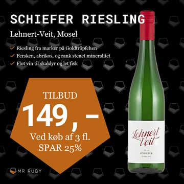 2024 Schiefer Riesling Trocken, Lehnert-Veit, Mosel, Tyskland